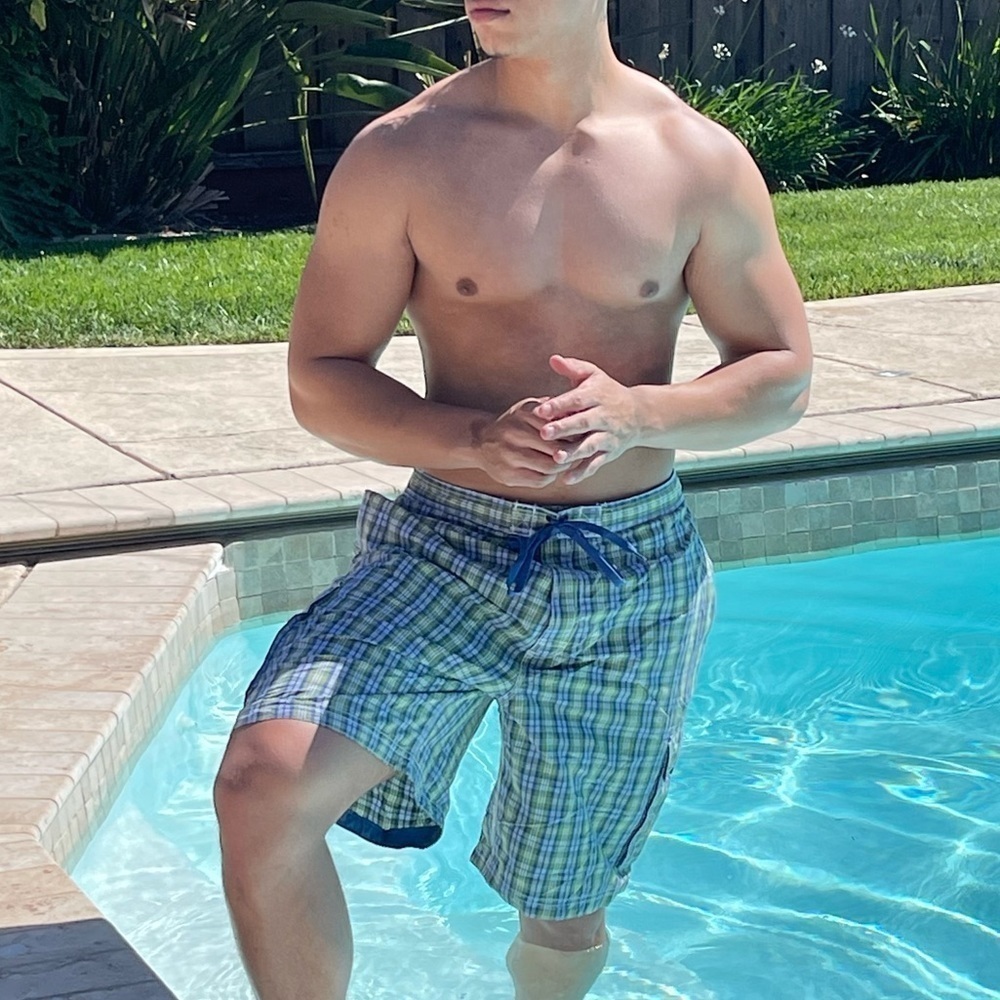 NWT Club Room XL & XXL Spring Tartan Swim Trunks MT18 - Picture 6 of 6